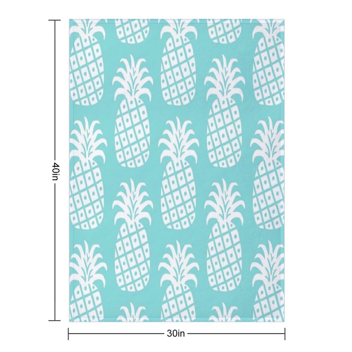 Retro Mid Century Modern Pineapple Pattern 187 Throw Blanket