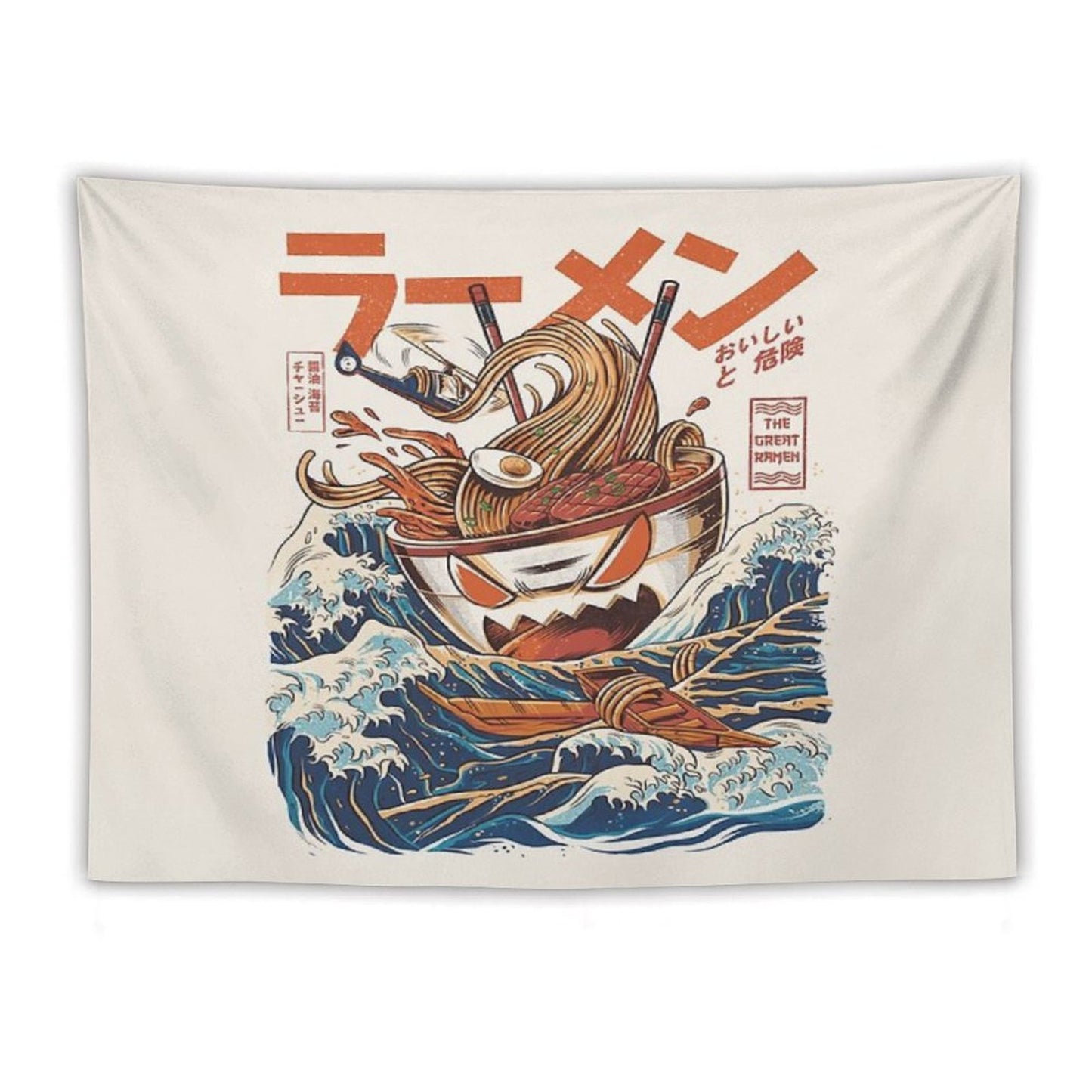 The Great Ramen Off Kanagawa Tapestry