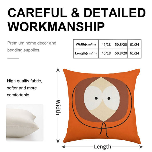 South Park - KENNY Linen Throw Pillow Cover