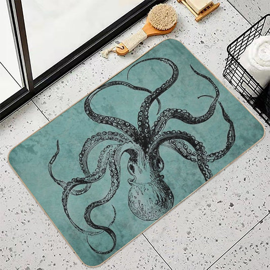 Vintage Octopus Bath Mat