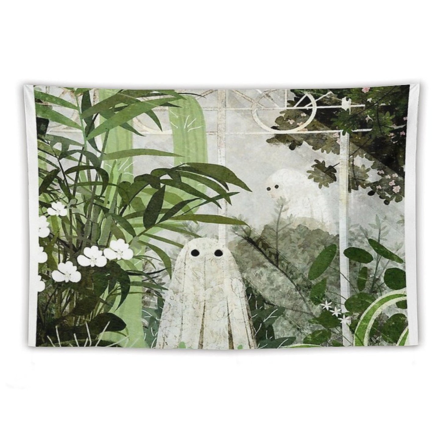 There's A Ghost in The Greenhouse Again Tapestry