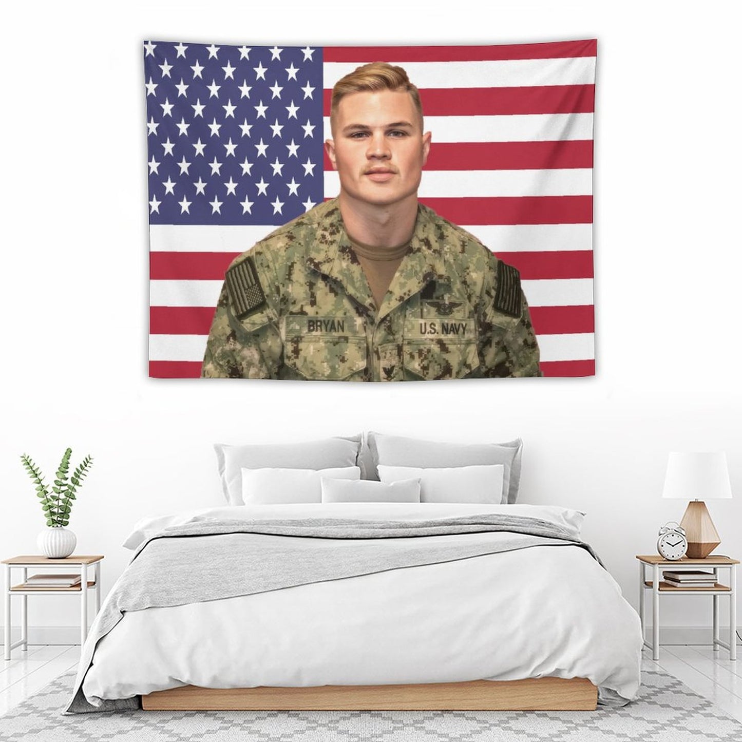 Zach Singer Bryan American Flag Tapestry