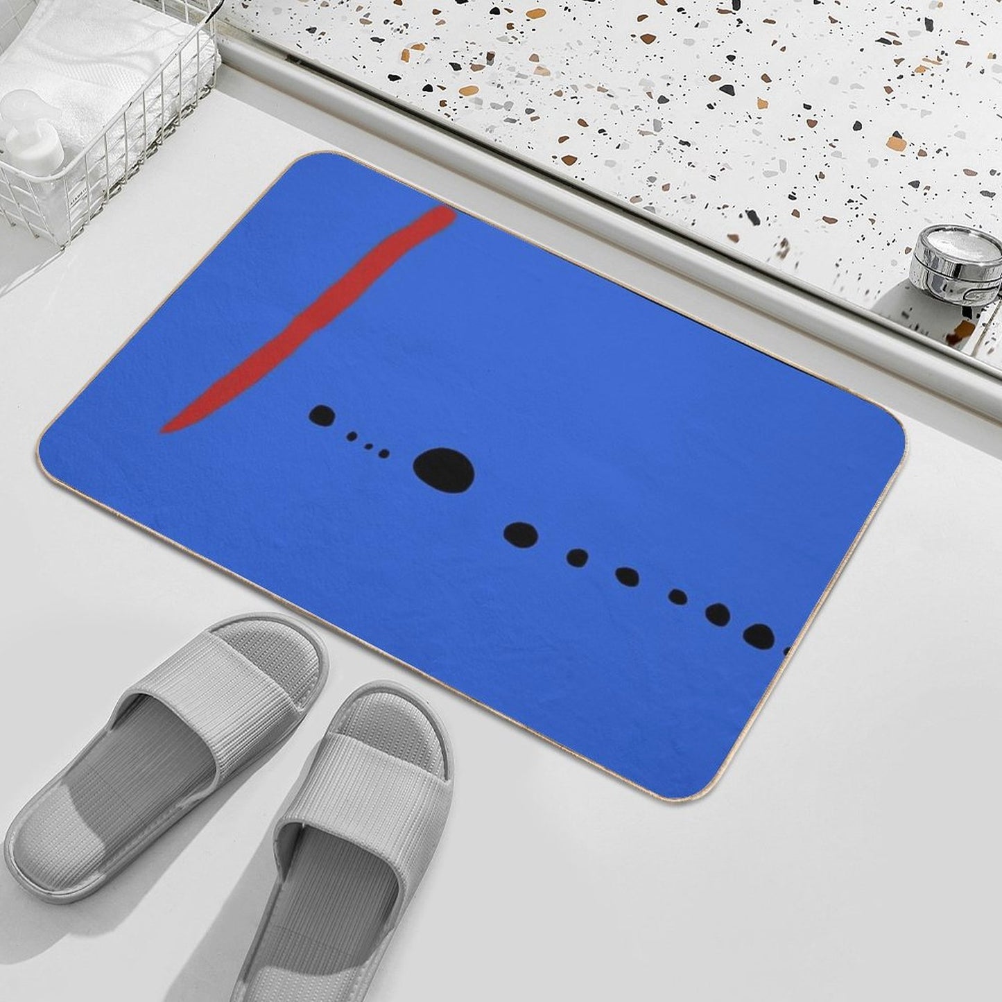 Bleu II - Joan Mirò Stain-Proof Bath Mat