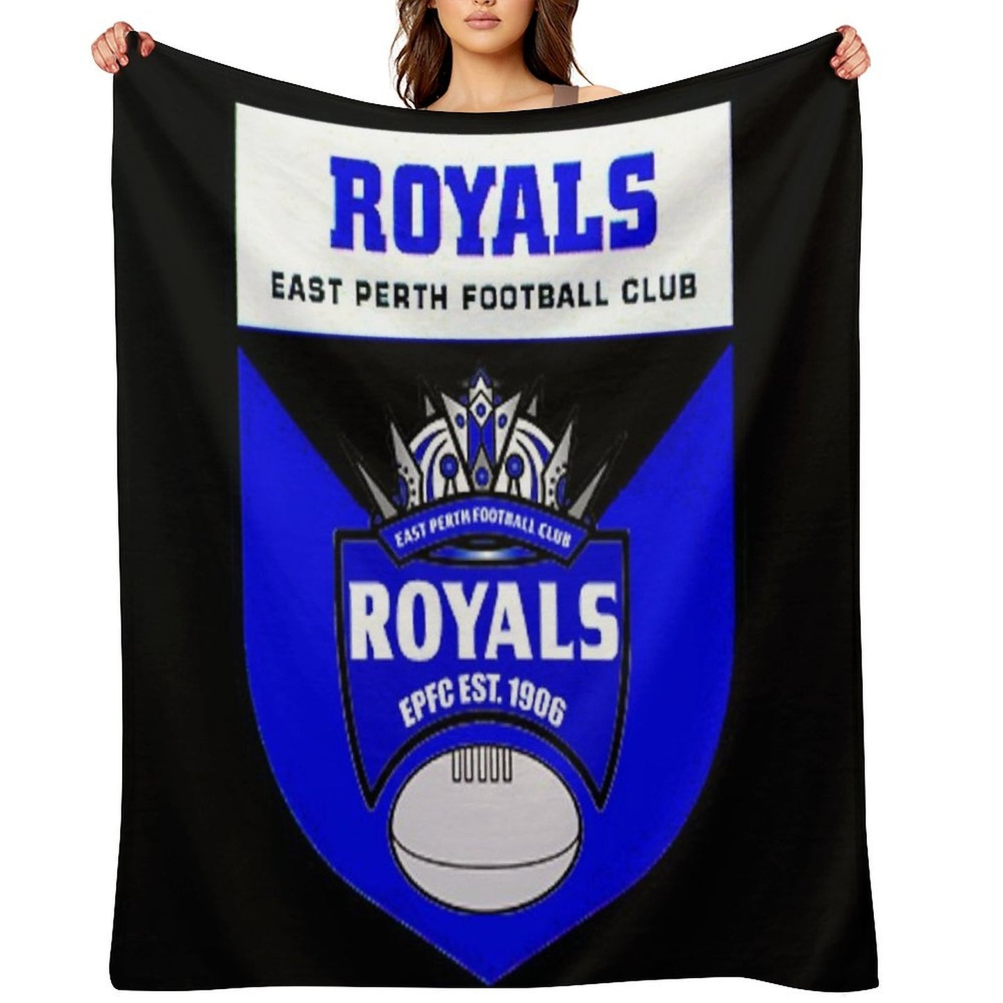 East Perth Football Club AFL Australian Football Throw Blanket