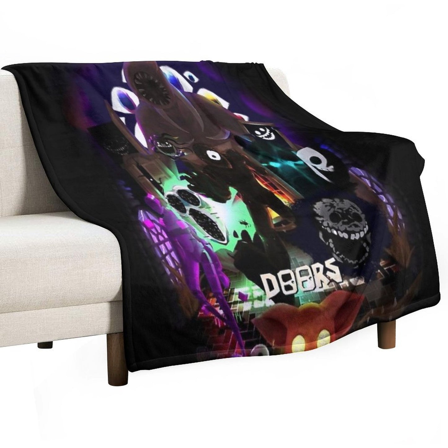 Roblox Doors Team Throw Blanket