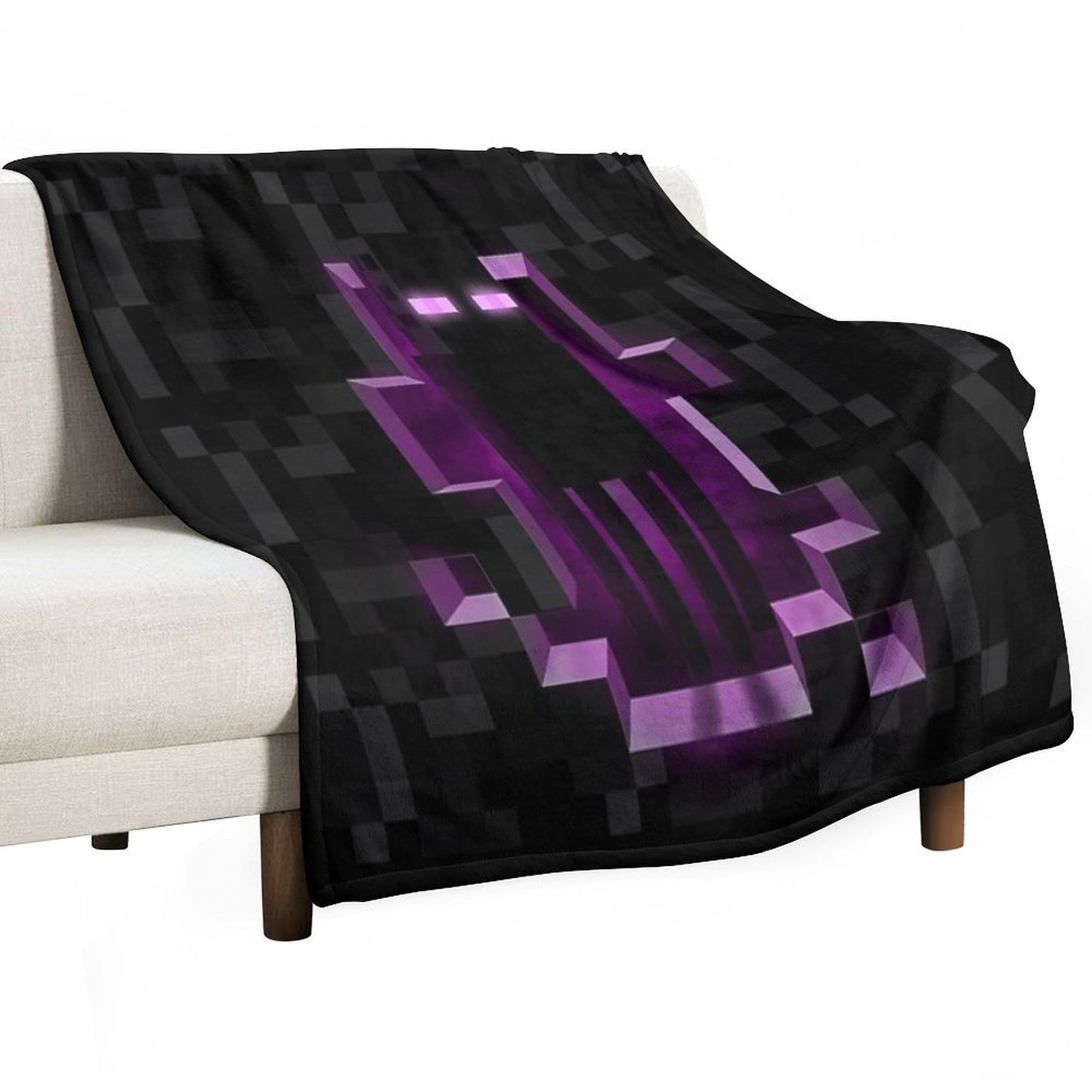 Enderman Minecrafter Enderdragon Throw Blanket