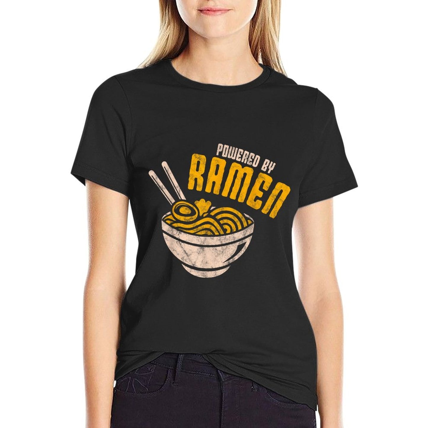 Powered By Ramen Japanese Love Anime Noodles T-Shirt