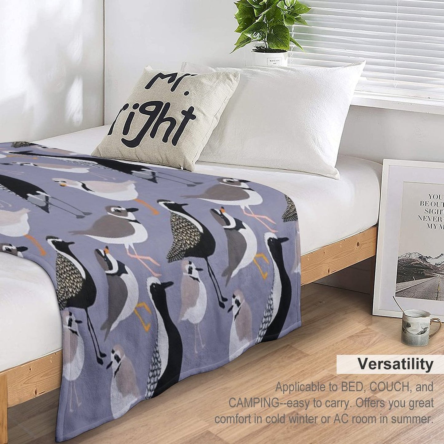 Plethora of Plovers Throw Blanket
