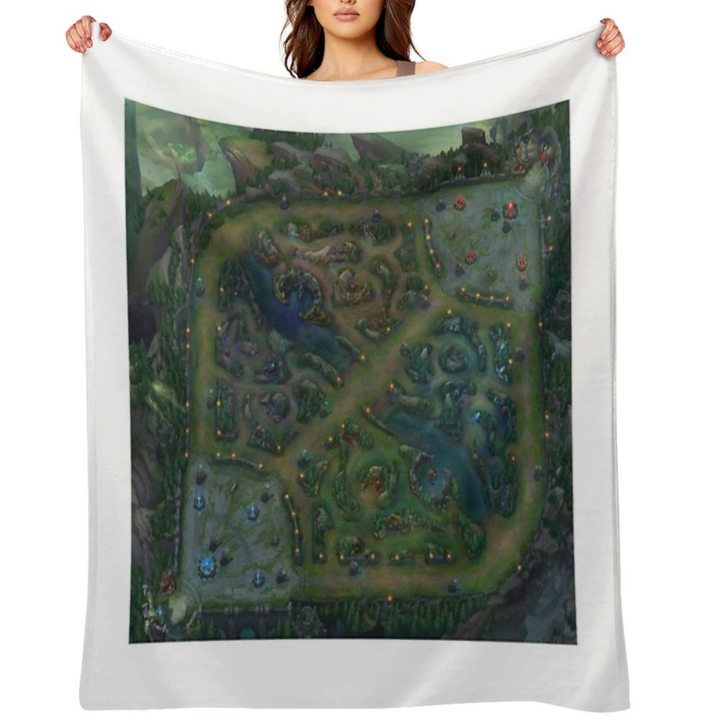 Summoners Rift Throw Blanket