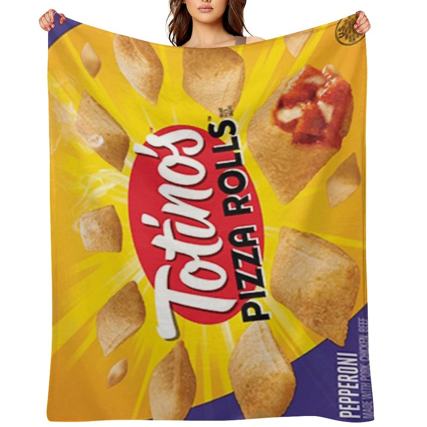 Pizza Rolls Throw Blanket