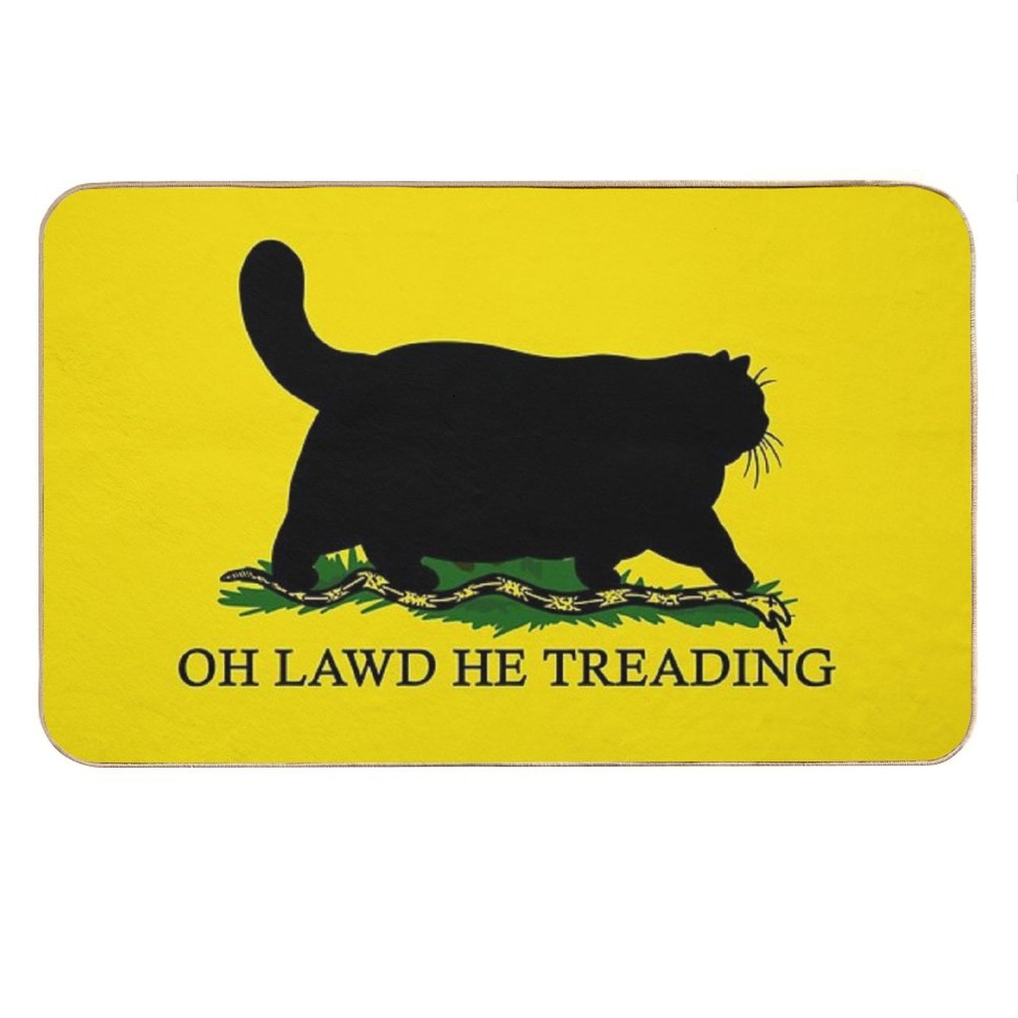 Oh Lawd He Treading Bath Mat