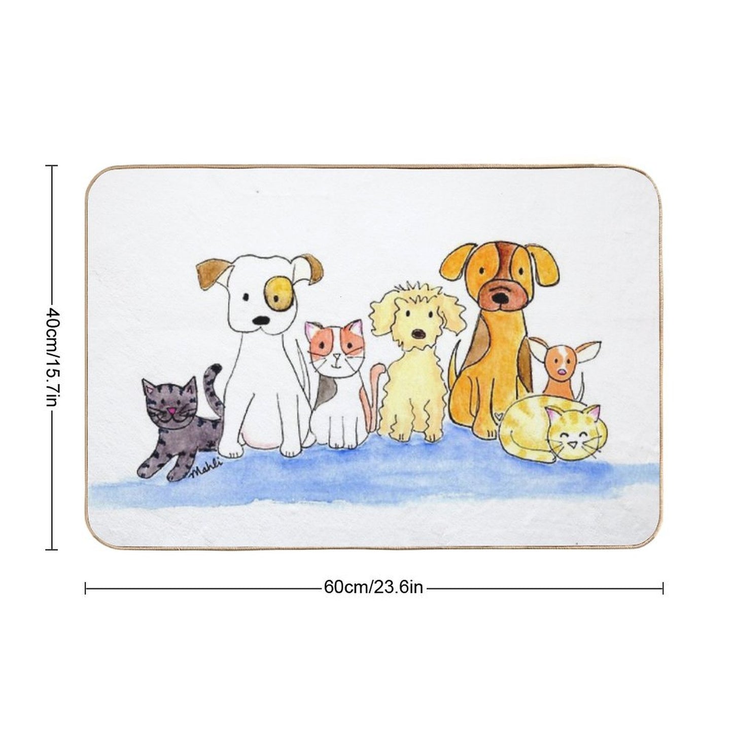 Furry Friends Bath Mat