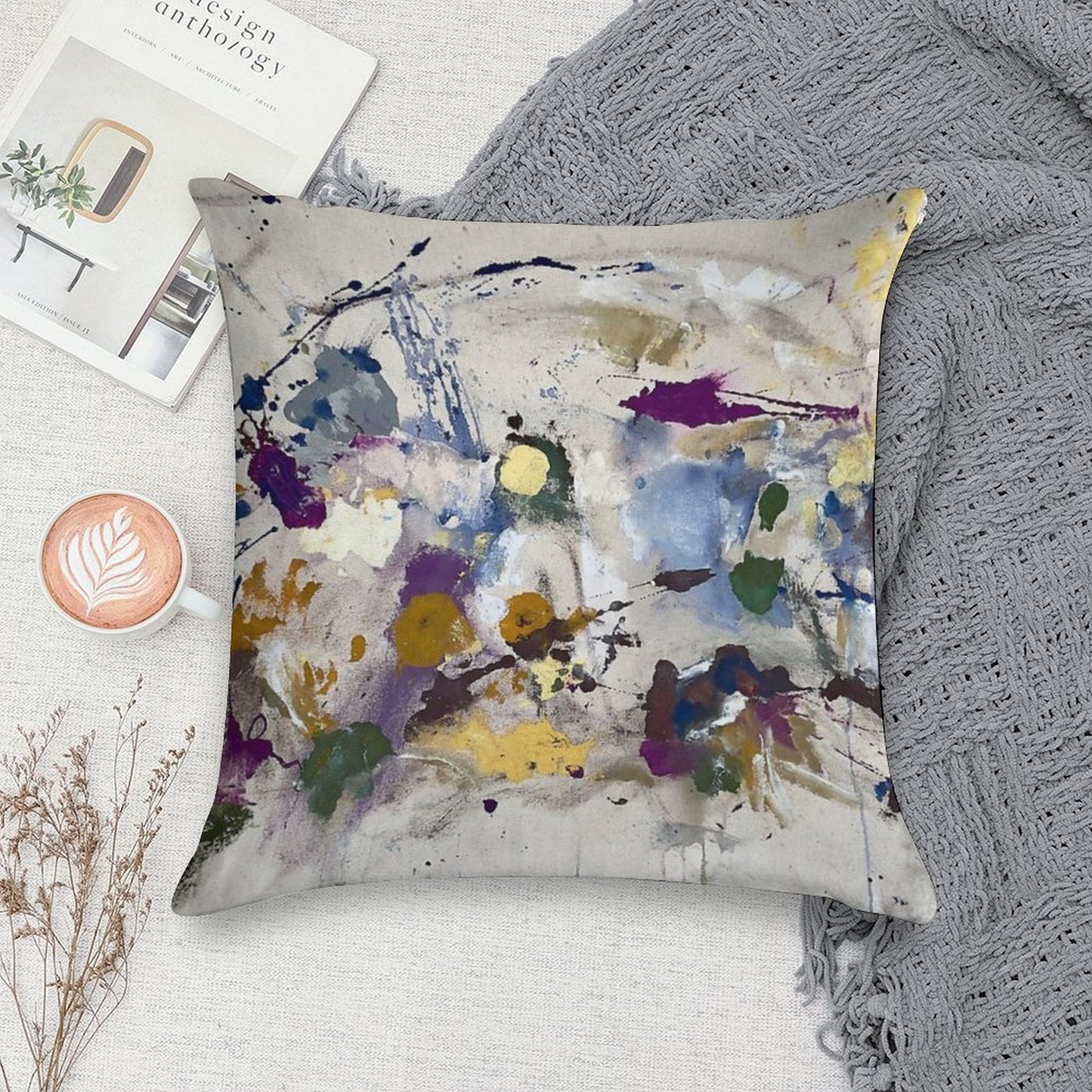 Little Worlds Soft Skin-Friendly Throw Pillow