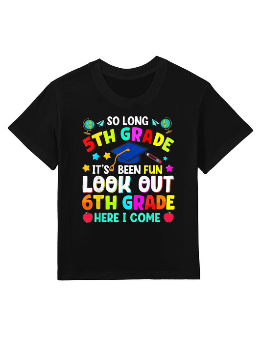 So Long 5th Grade Graduation Graduate Teacher Kids Boys Girl Kids T-Shirt