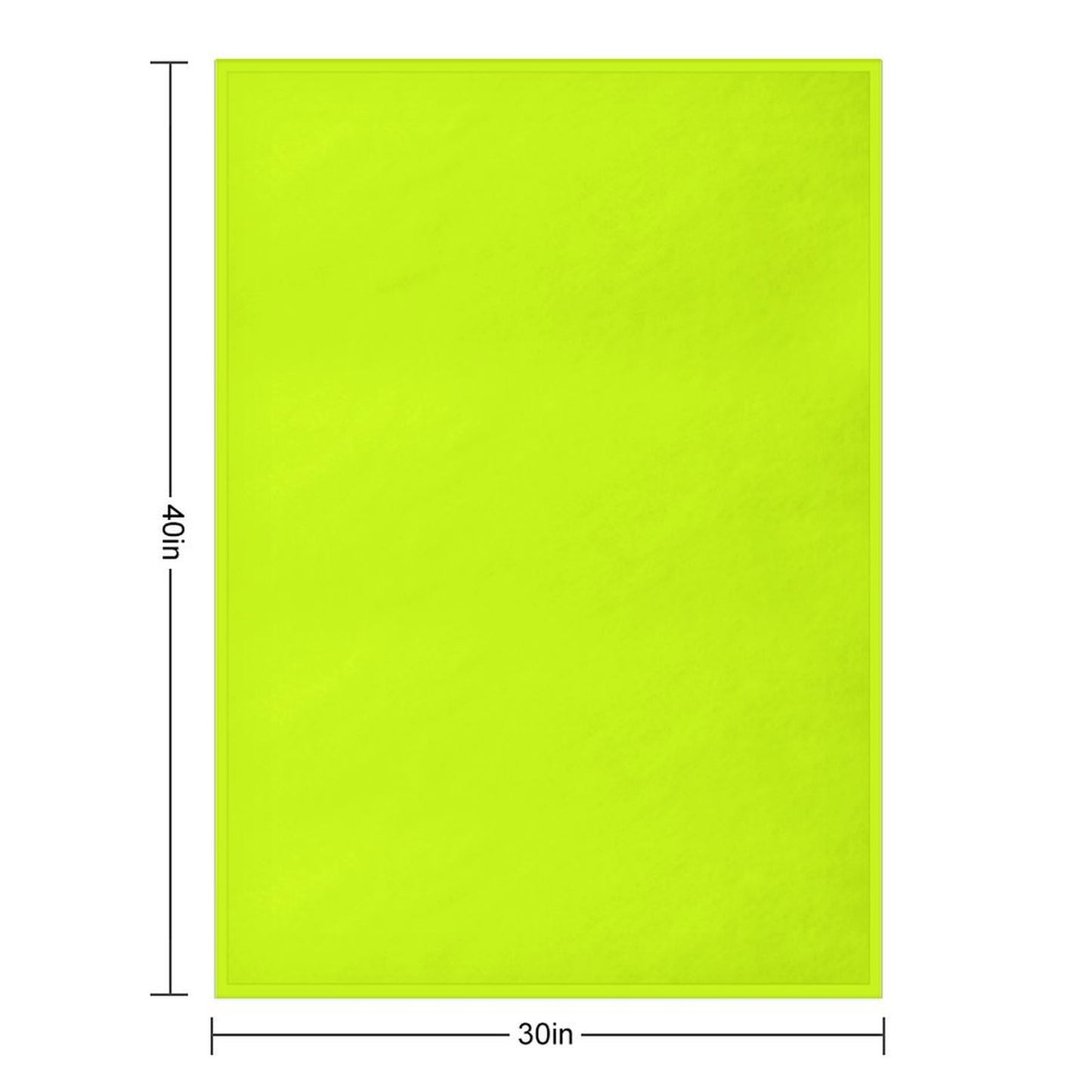 Solid Neon Yellow Color Throw Blanket