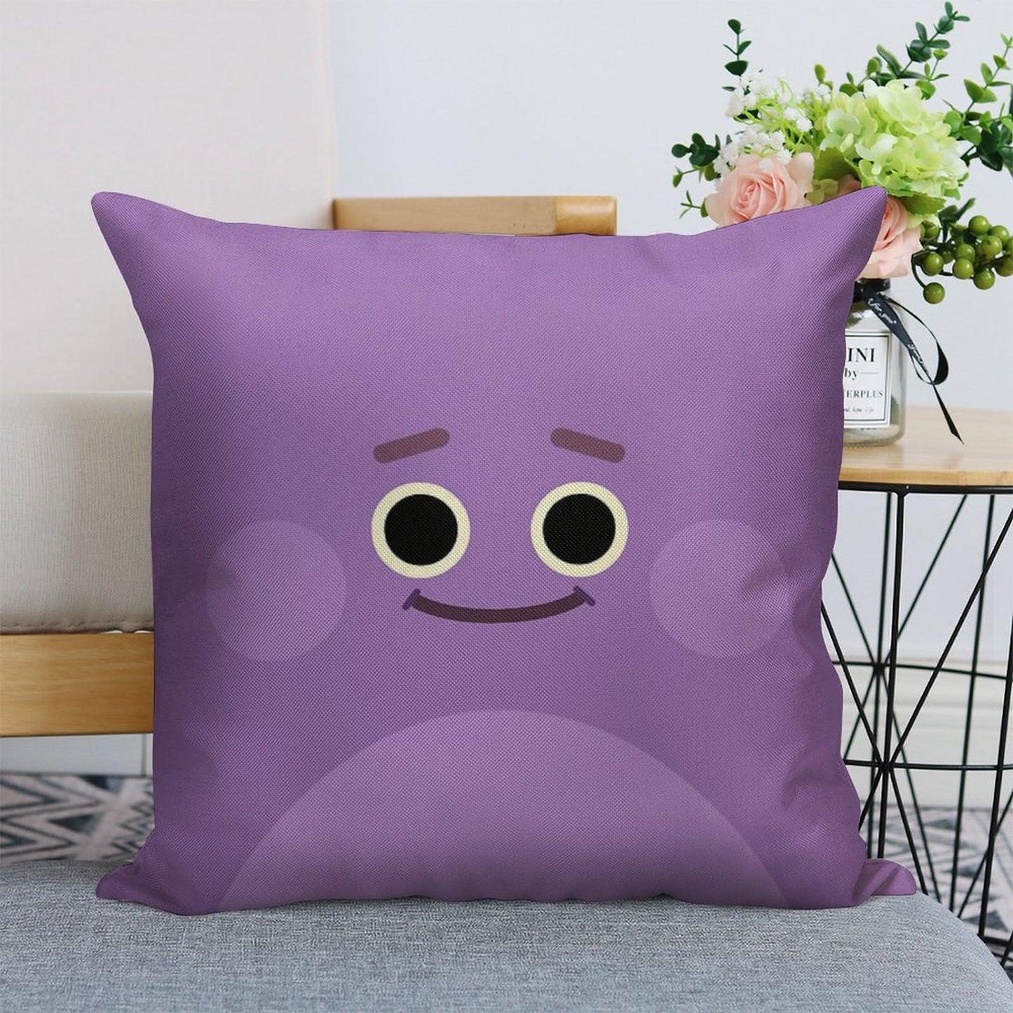 Bumble Nums  Humble Linen Throw Pillow Cover