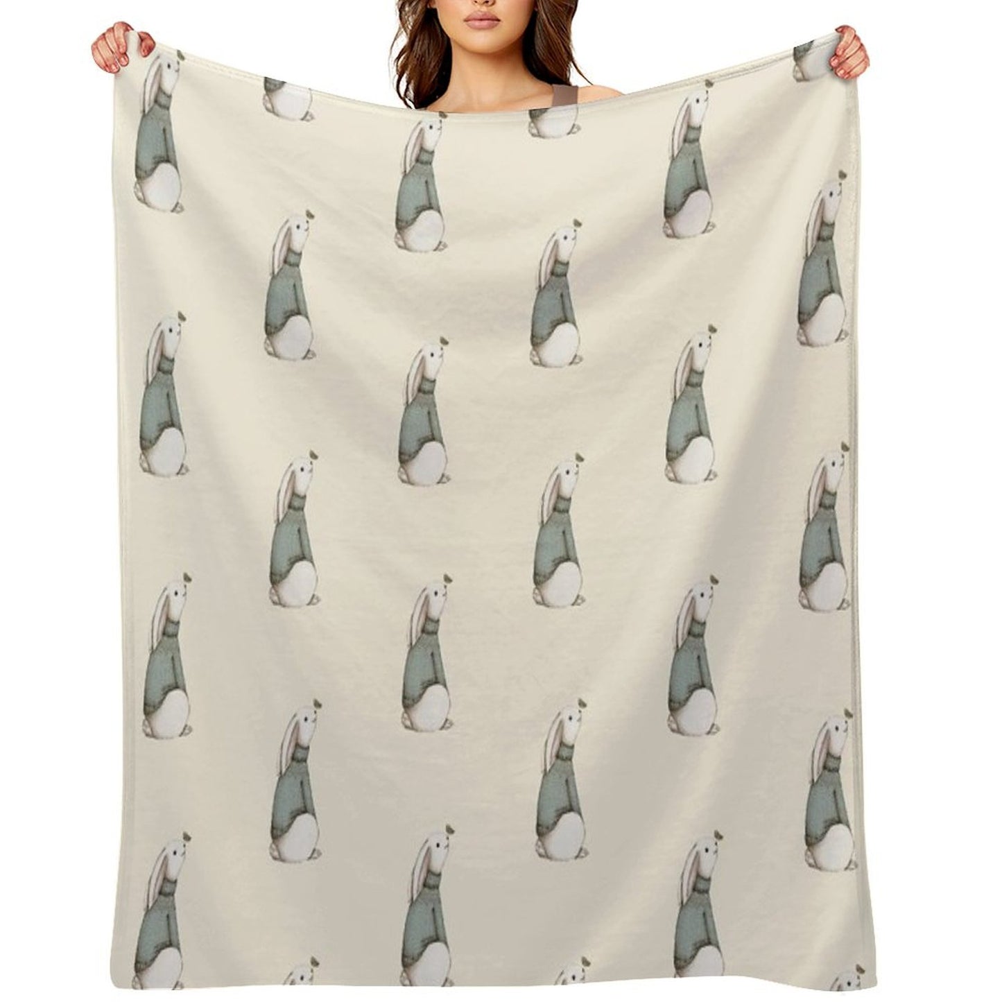 Blue Jumper Throw Blanket