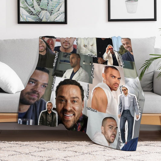 Jackson Avery Collage Throw Blanket