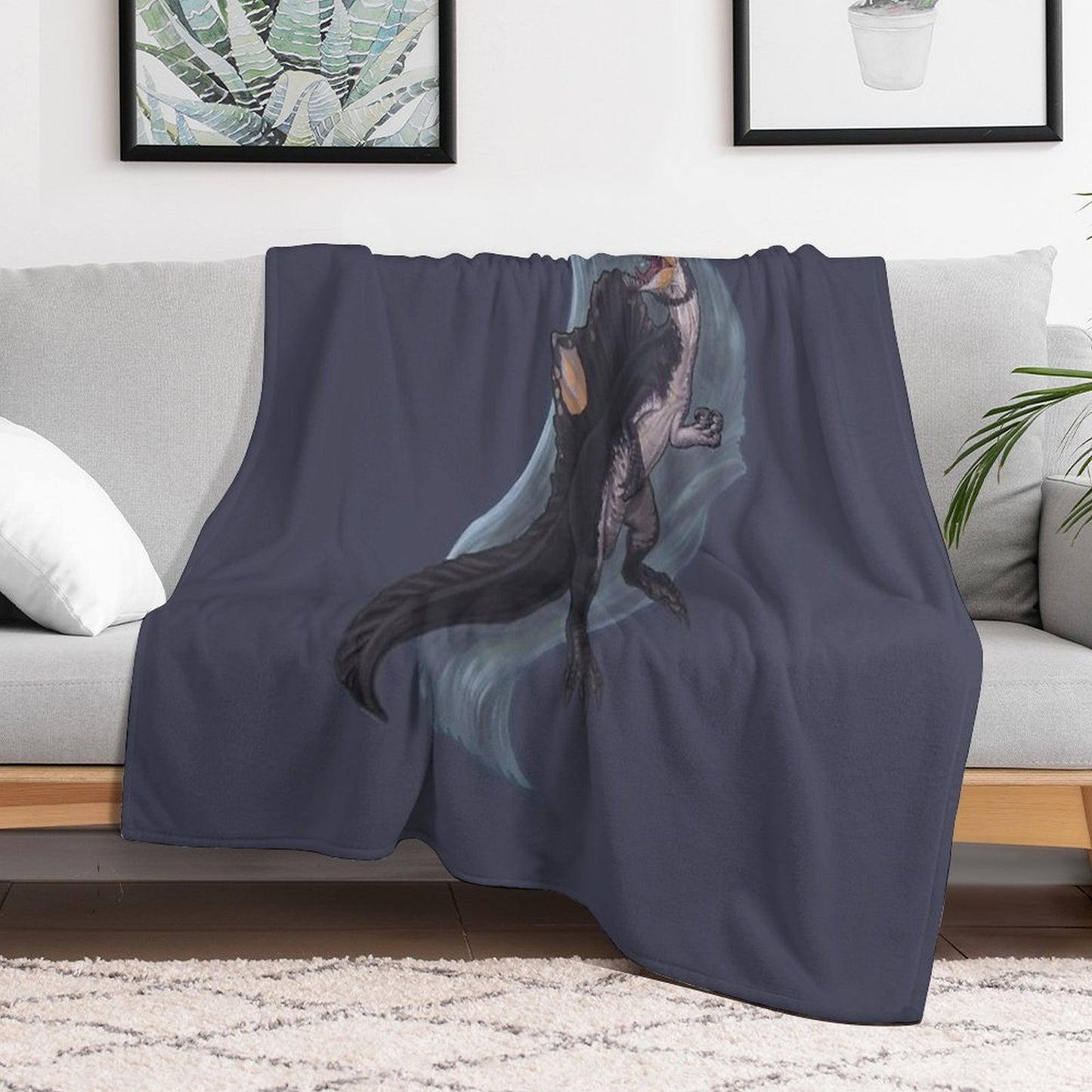 Spinosaurus Aegyptiacus Throw Blanket