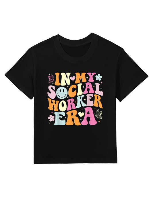 In My Social Worker Era Cute Social Worker Graduation MSW Kids T-Shirt