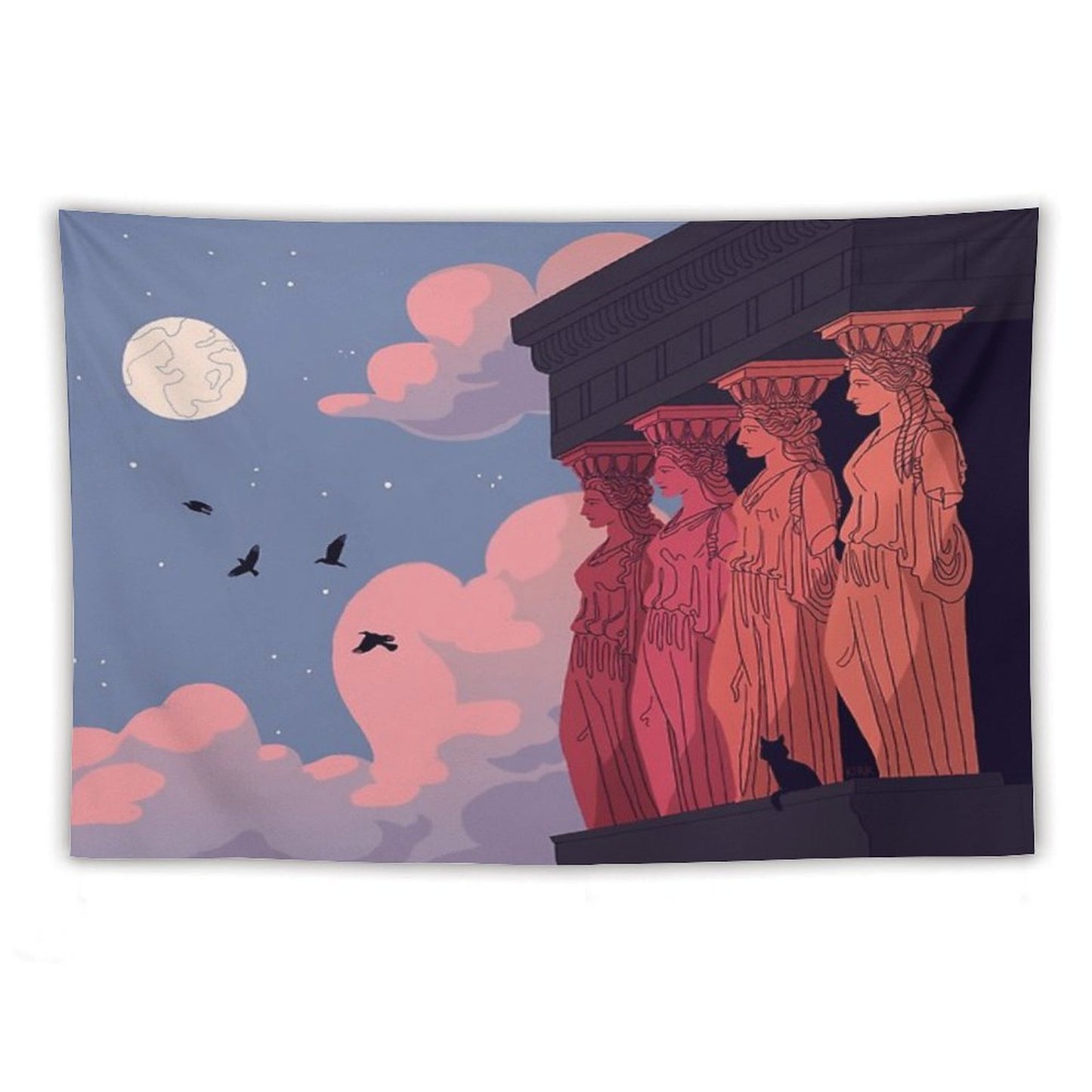 Caryatids at Dusk Tapestry