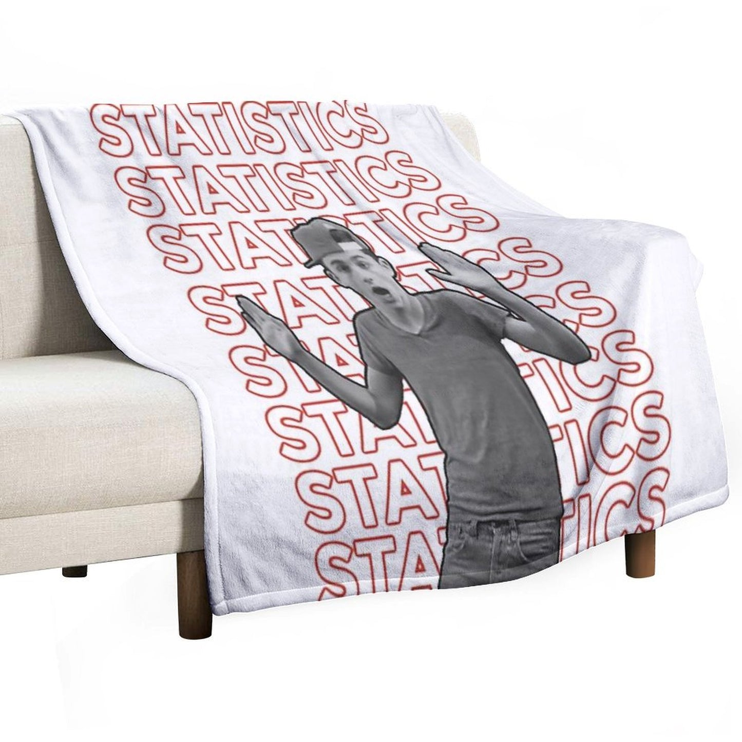 Timothée Chalamet Statistics Throw Blanket