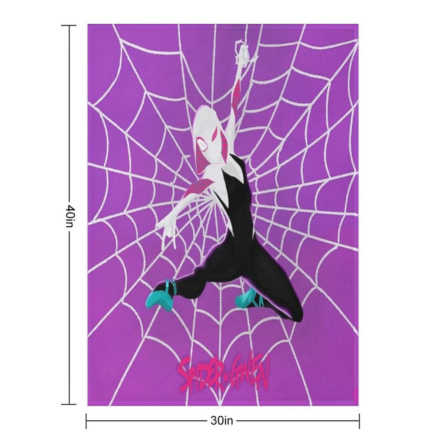 Spider Gwen Loves You Throw Blanket