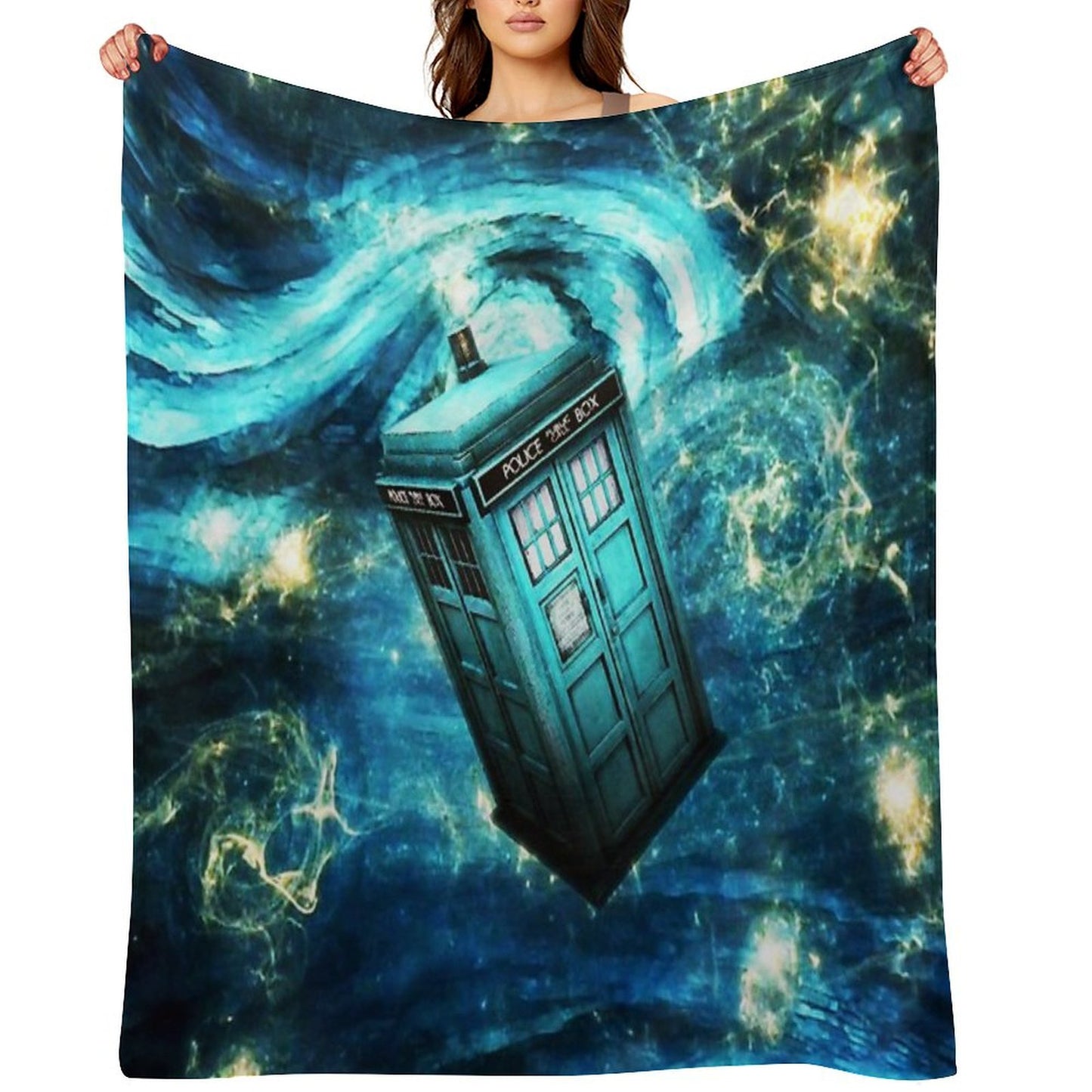 The Starry Night Throw Blanket