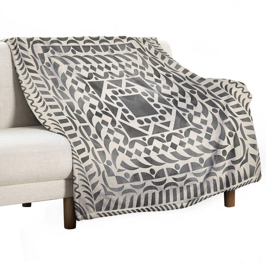 Watercolor Mandala Mandala8w Throw Blanket