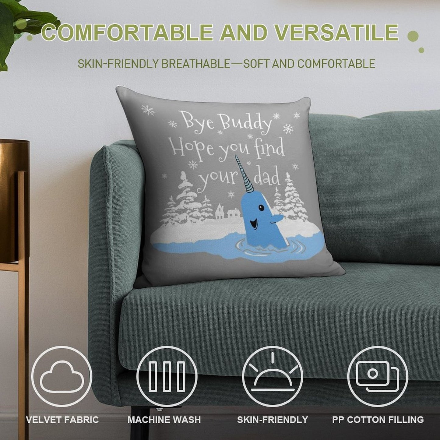 Bye Buddy Hope You Find Your Dad Soft Style Accent Throw Pillow