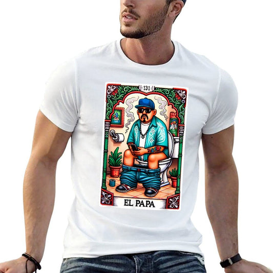 El Papa Latino Tarot Card Spanish Doing Dad Shit Fathers Day Soft T-Shirt