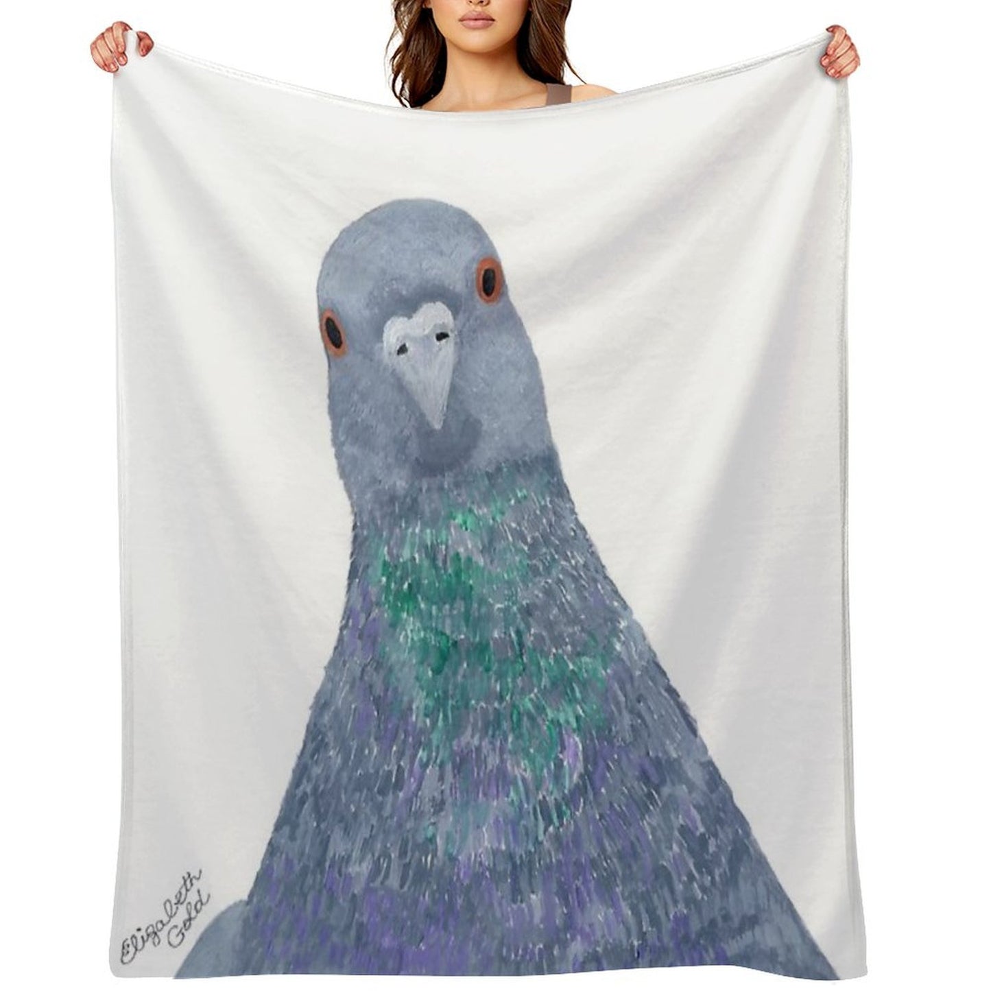 Pigeon Wild Rock Dove Bird Throw Blanket