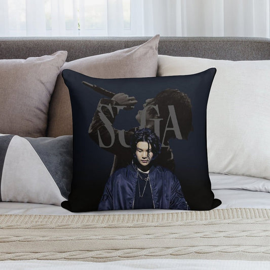 SUGA D-DAY Soft Skin-Friendly Throw Pillow