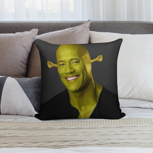 Dwayne 'The Shrok Johnson Soft Anti-Pilling Throw Pillow