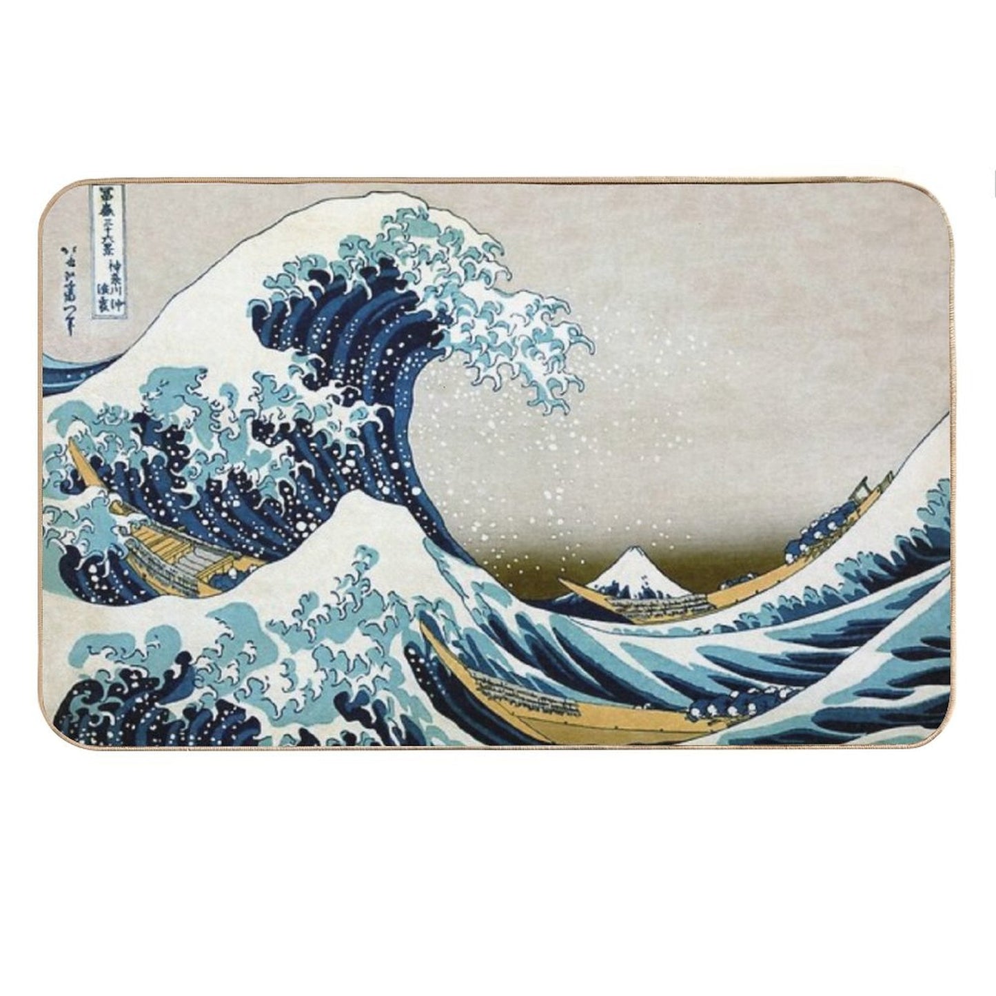 The Great Wave, Famous Japanese Artwork Bath Mat