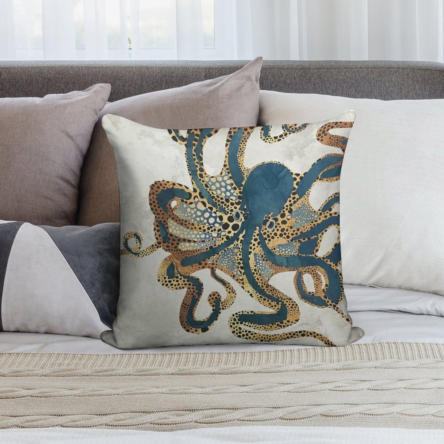 Underwater Dream VI Soft Fade-Resistant Throw Pillow
