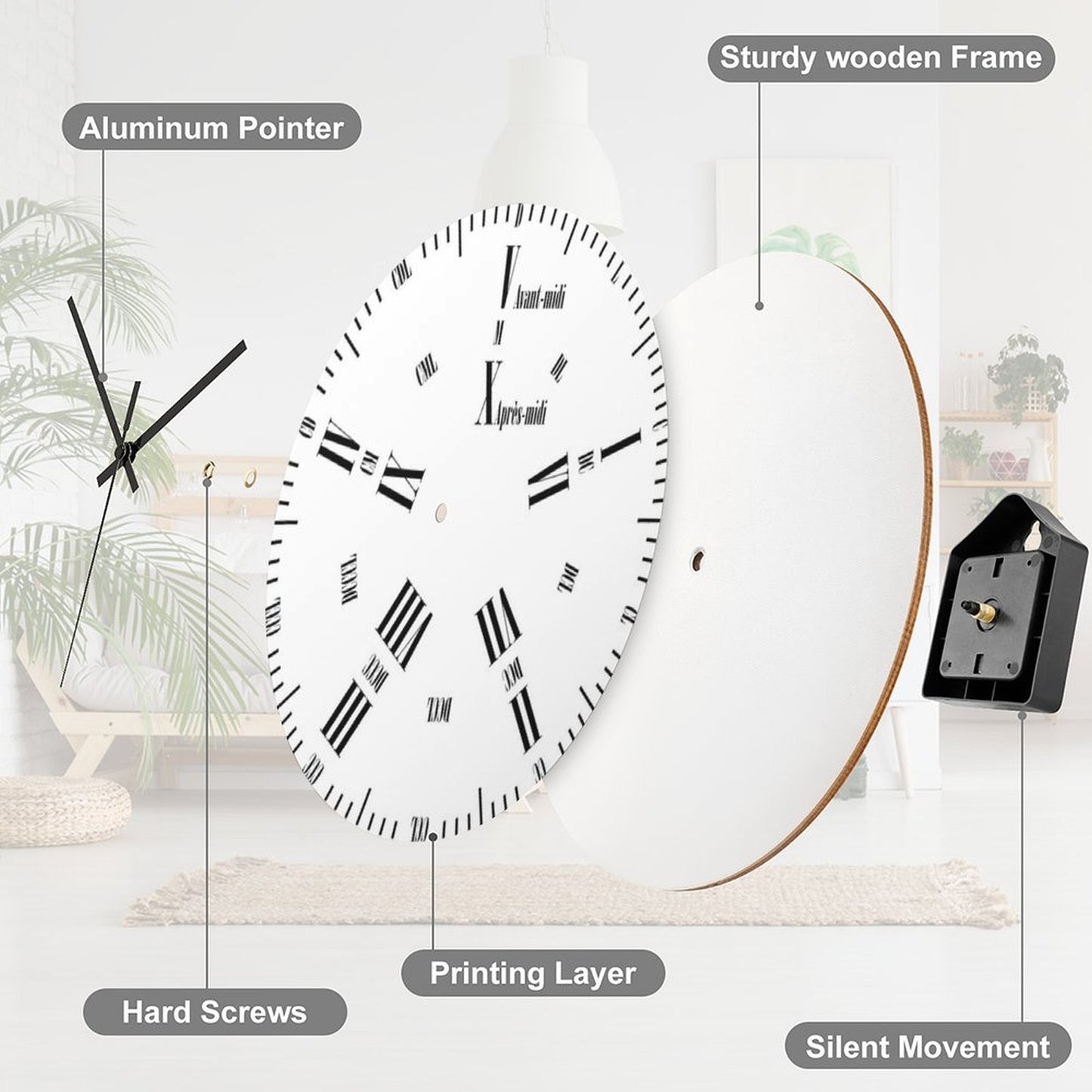 Ten-Hour Decimal Clock Wall Clock
