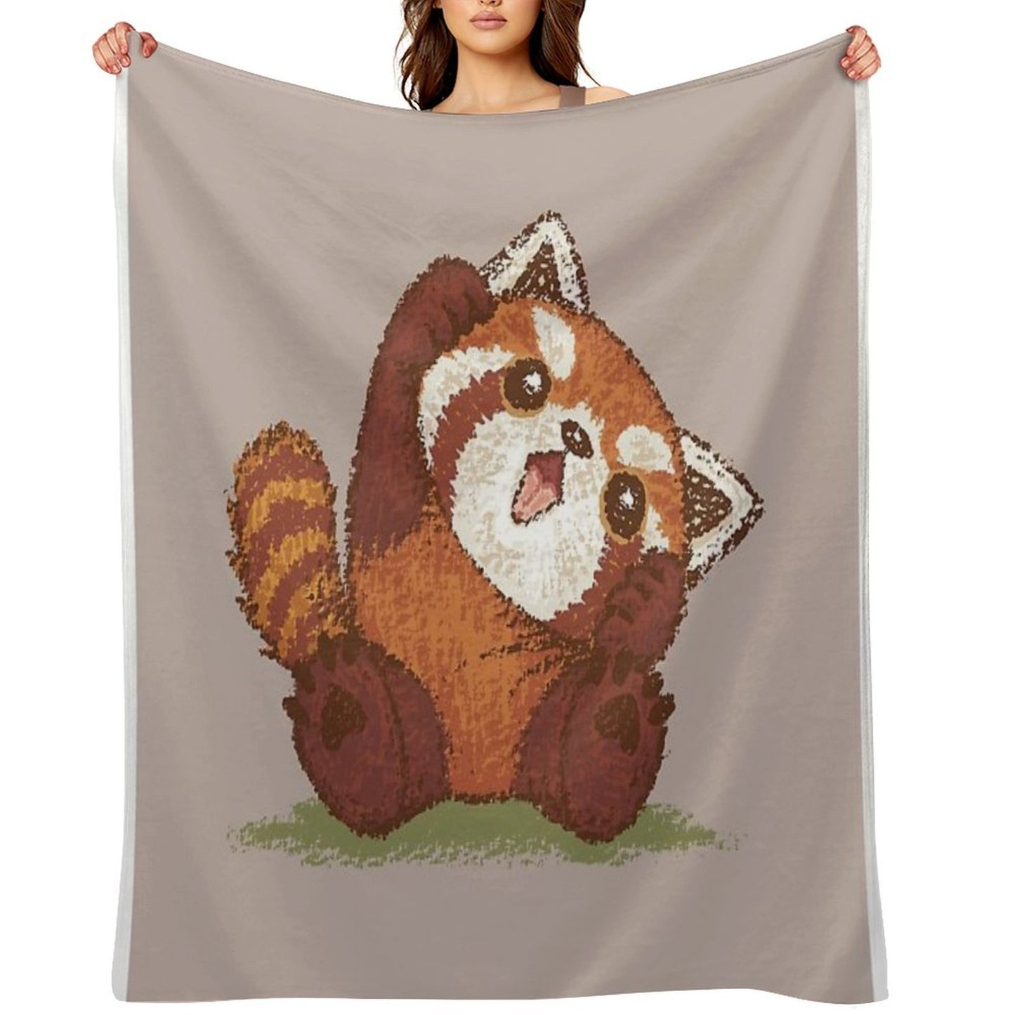 Cute Red Panda Throw Blanket