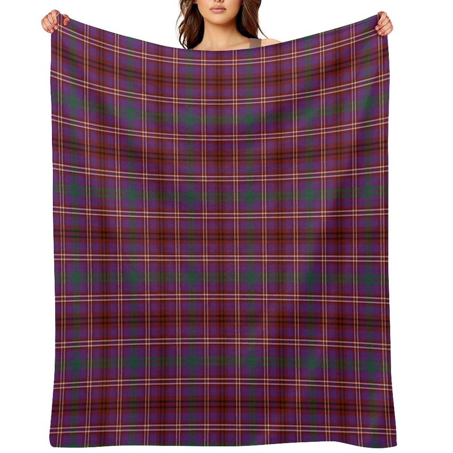 MCCALL (MacColl, McColl) Tartan ✧ Scottish Highland Clan & Family Name Tartan Throw Blanket