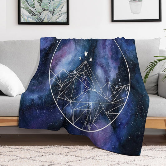 Night Court Symbol Watercolor Throw Blanket