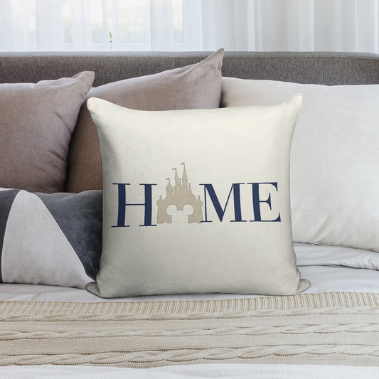 Castle Home Soft Hidden Zipper Throw Pillow