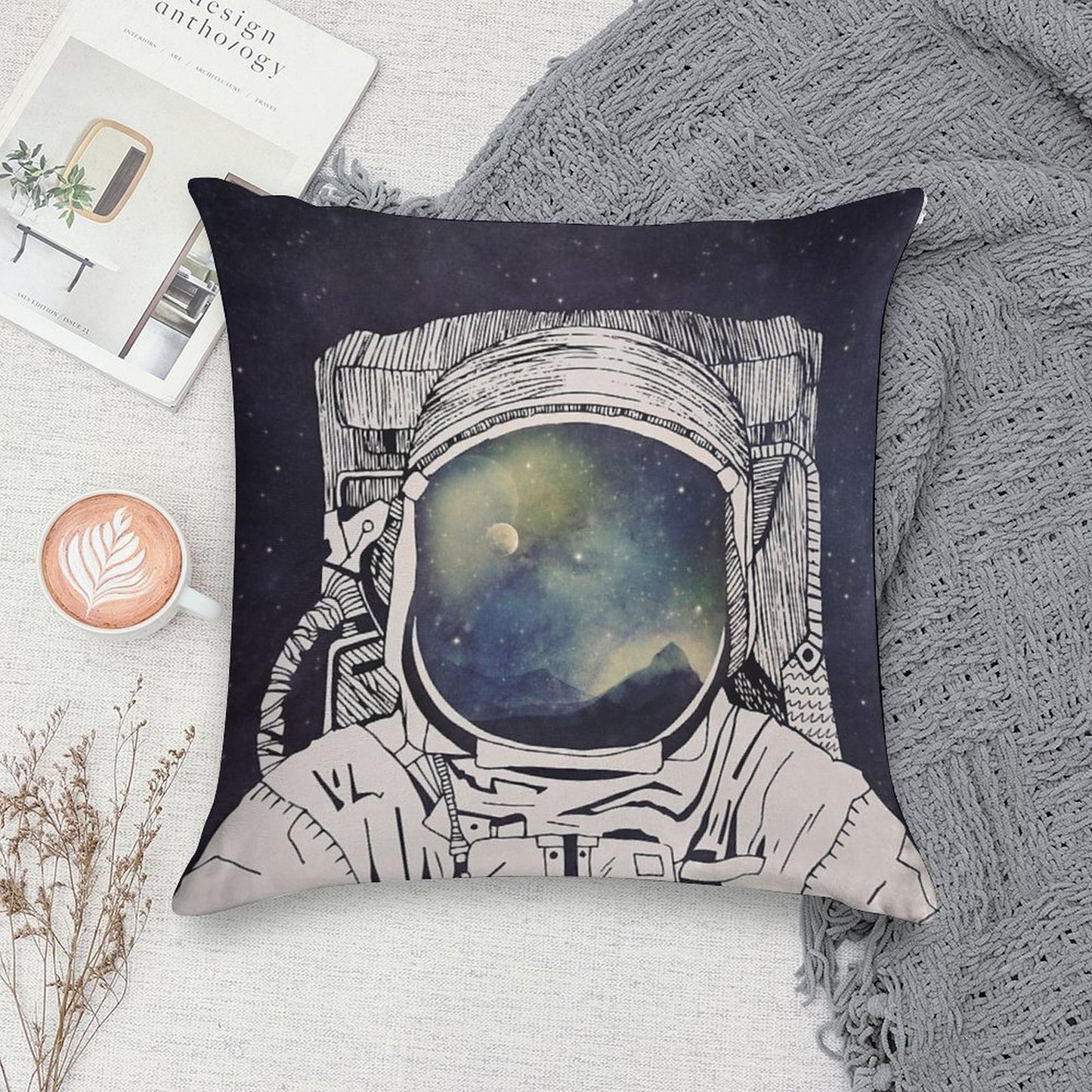 Dreaming Of Space Soft Home Decor Throw Pillow
