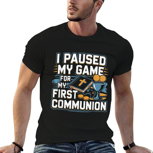 My First Communion Video Game Controllers Boys Girls T-Shirt