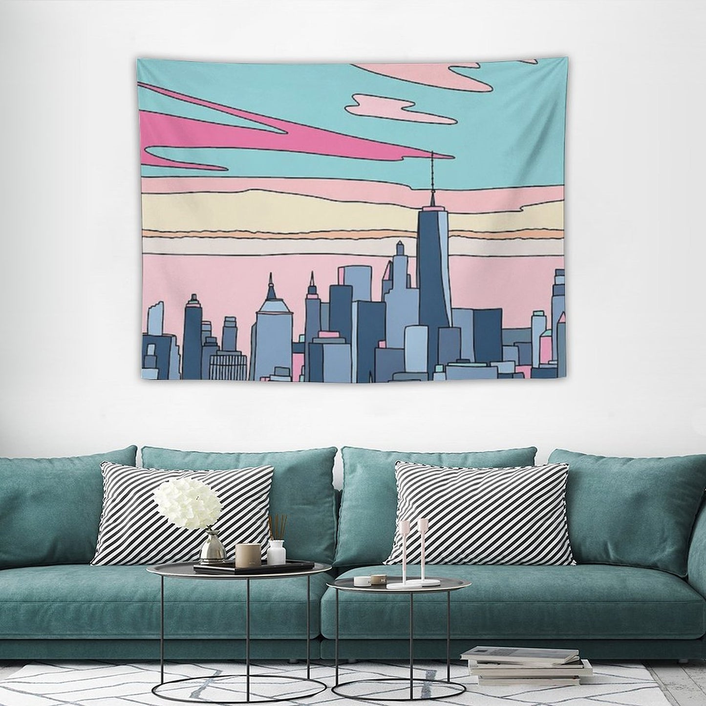 City Sunset by Elebea Tapestry