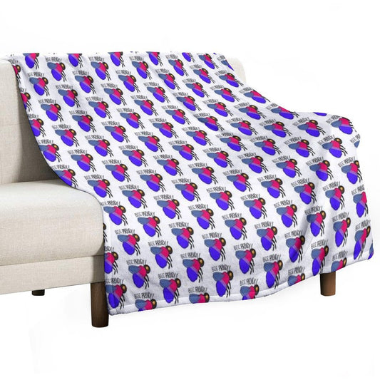 Bee Proud (Bisexual Flag) Throw Blanket