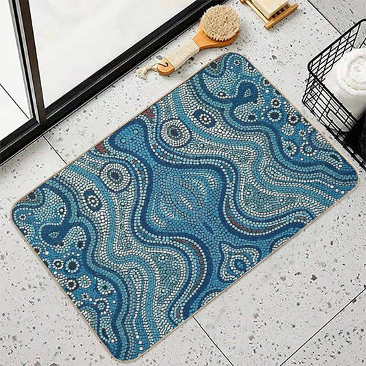 Australian Aboriginal Art Bath Mat