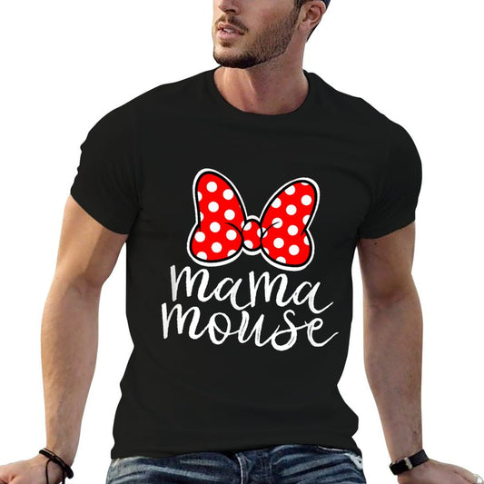 Womens Mama Mouse Family Vacation Mom Funny Mama Mouse T-Shirt