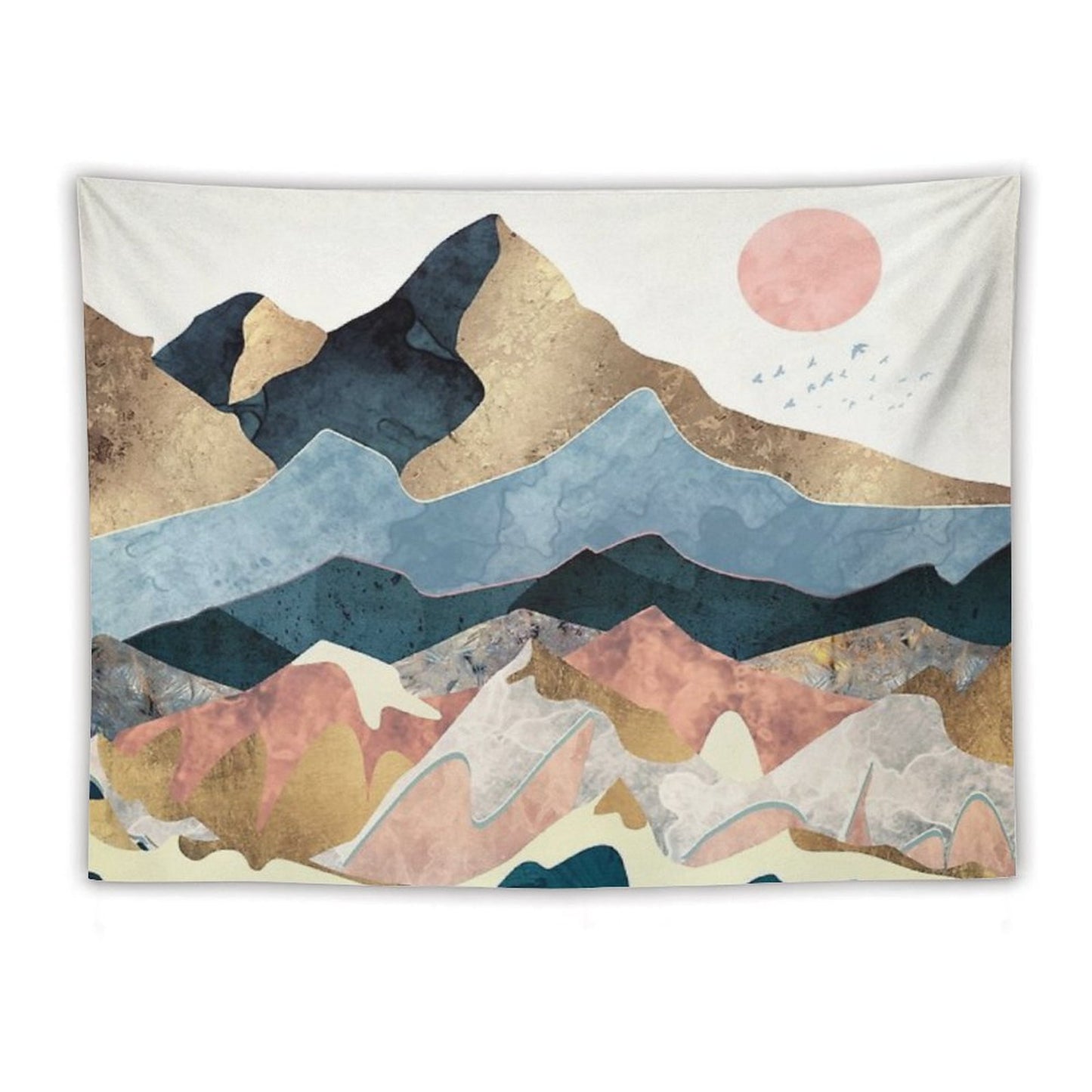 Golden Peaks Tapestry