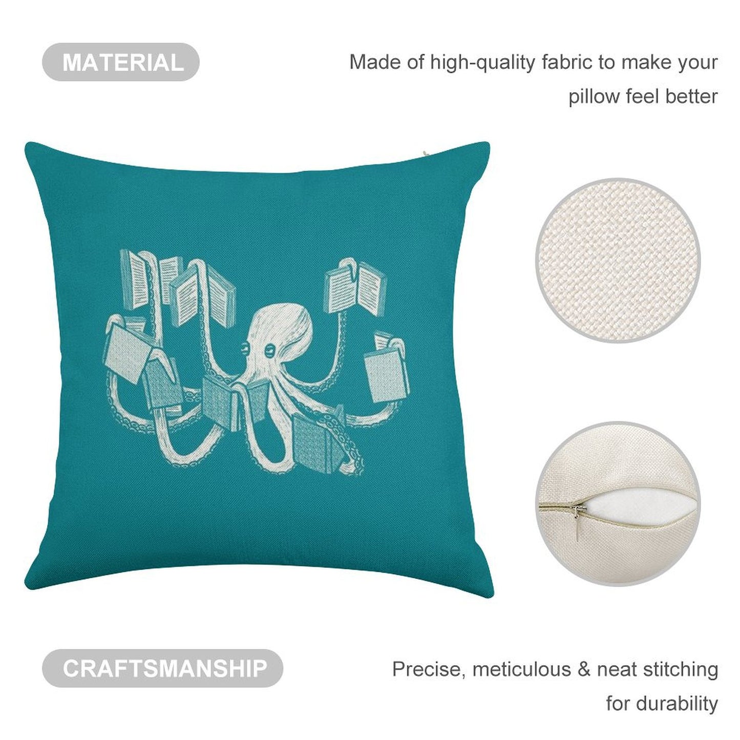 Armed With Knowledge Linen Throw Pillow Cover