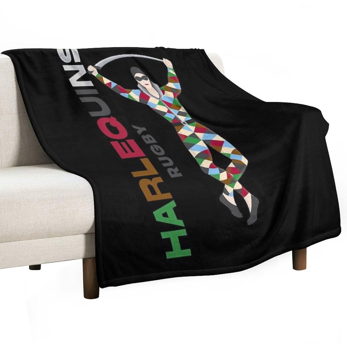 Harlequins Rugby Essential Throw Blanket